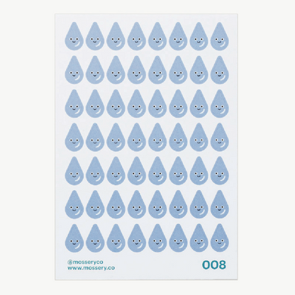 Mossery Stickers: Water Droplet (STC-008)