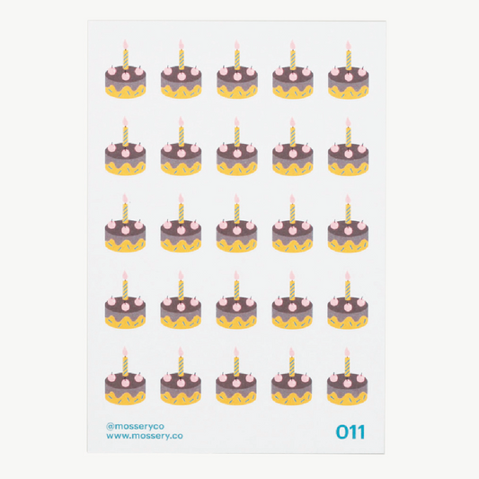 Mossery Stickers: Cake (STC-011)