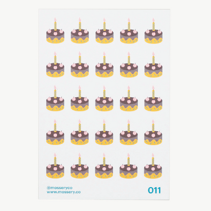 Mossery Stickers: Cake (STC-011)