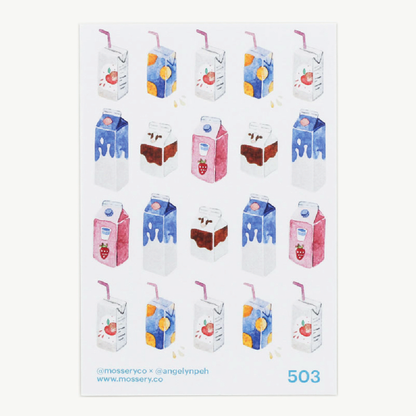 Artist Series Stickers: Carton Drinks (STC-503)