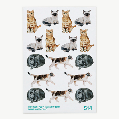 Artist Series Stickers: Cats (STC-514)