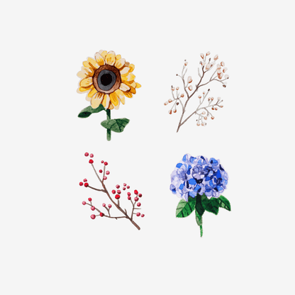 Artist Series Stickers: Sunflowers, Hydrangeas (STC-515)