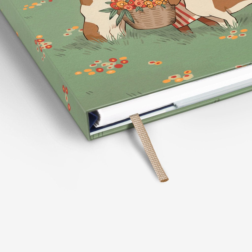 Refillable Wirebound Notebook - Spring Collies (MRT_H082-LG)