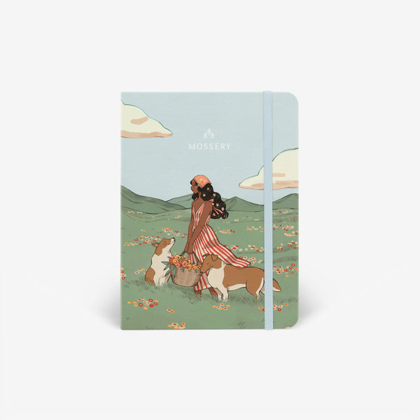 Refillable Wirebound Notebook - Spring Collies (MRT_H082-LG)