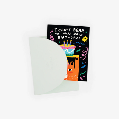 Birthday Bear Greeting Card